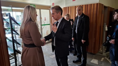 Robert Golob in direktorica DSO Jasmina Tomažič